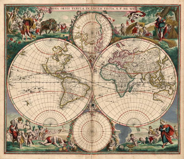 World Map Equatorial. an equatorial region where